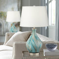 22" Art Glass Table Lamps Set of 2 E4997