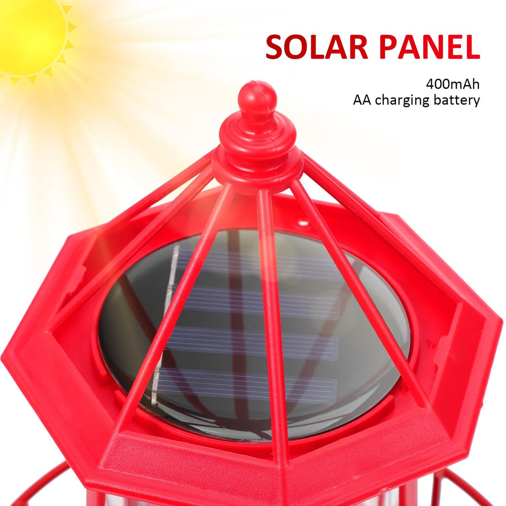 Solar Powered Lighthouse Statue Light R152378