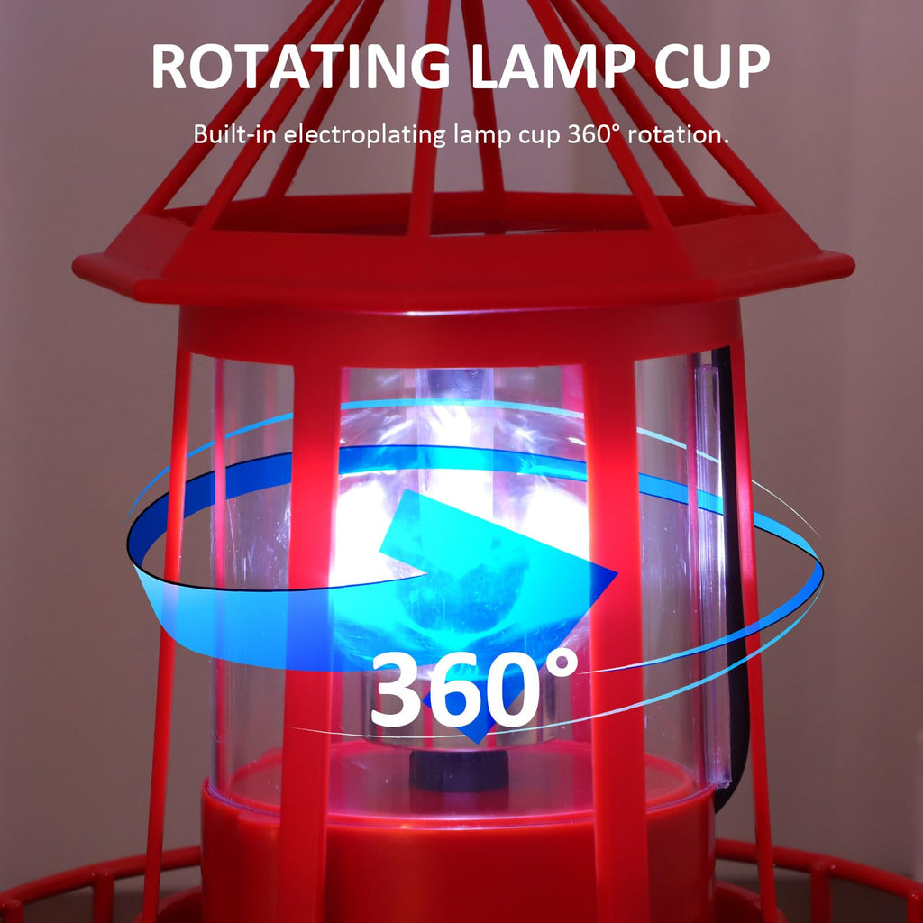 Solar Powered Lighthouse Statue Light R152378