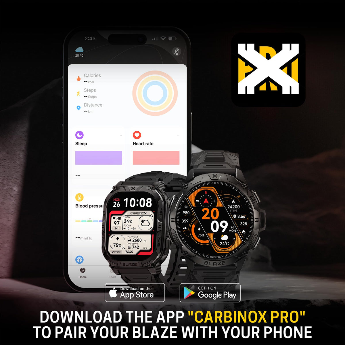 Rugged Smart Watch with GPS Q347084