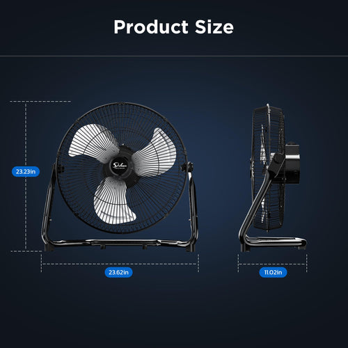 20 Inch 3-Speed Metal Industrial Floor Fan Z132541