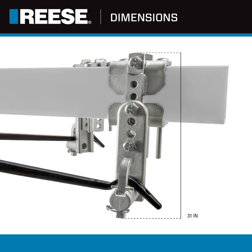 Weight Distribution Hitch with Active Sway Control, 10,000 lbs. Capacity, Black M9477