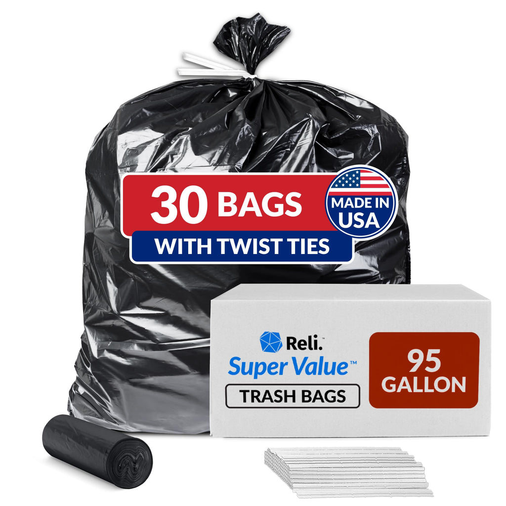 Black Heavy Duty Trash Bags 30 Count B95227