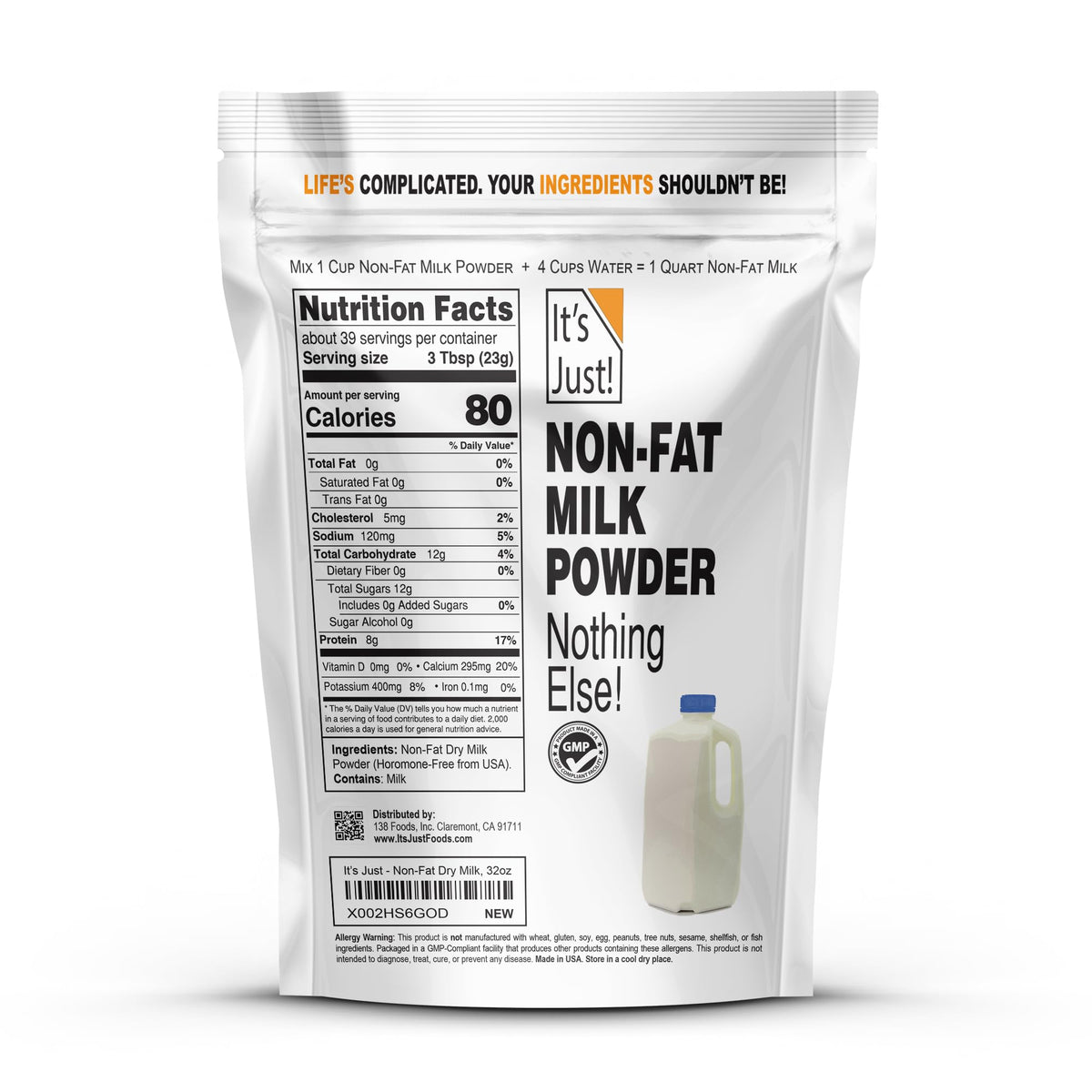 Powdered Non-Fat Skim Milk K787466