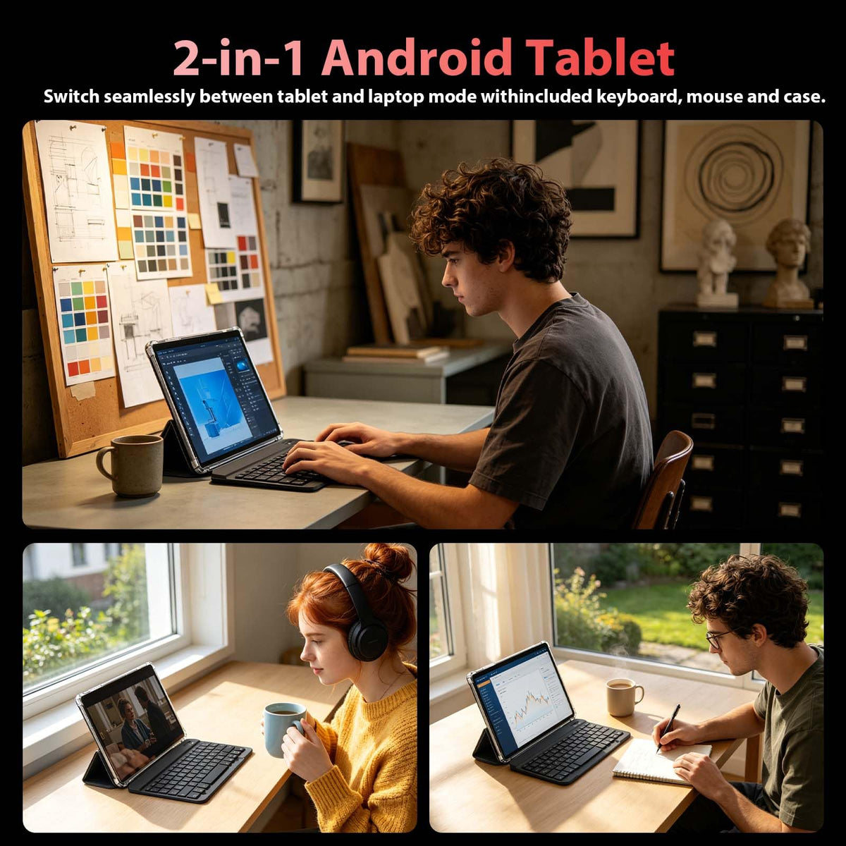 10 Inch Android Tablet with Keyboard H887