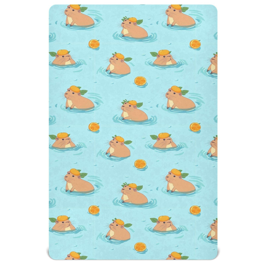 Soft Breathable Microfiber Crib Sheet, Fits Standard Size 28in x 52in A24375