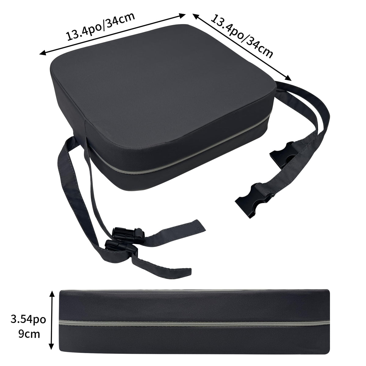 Waterproof High Density Foam Toddler Booster Seat with Non-Slip Bottom T385415