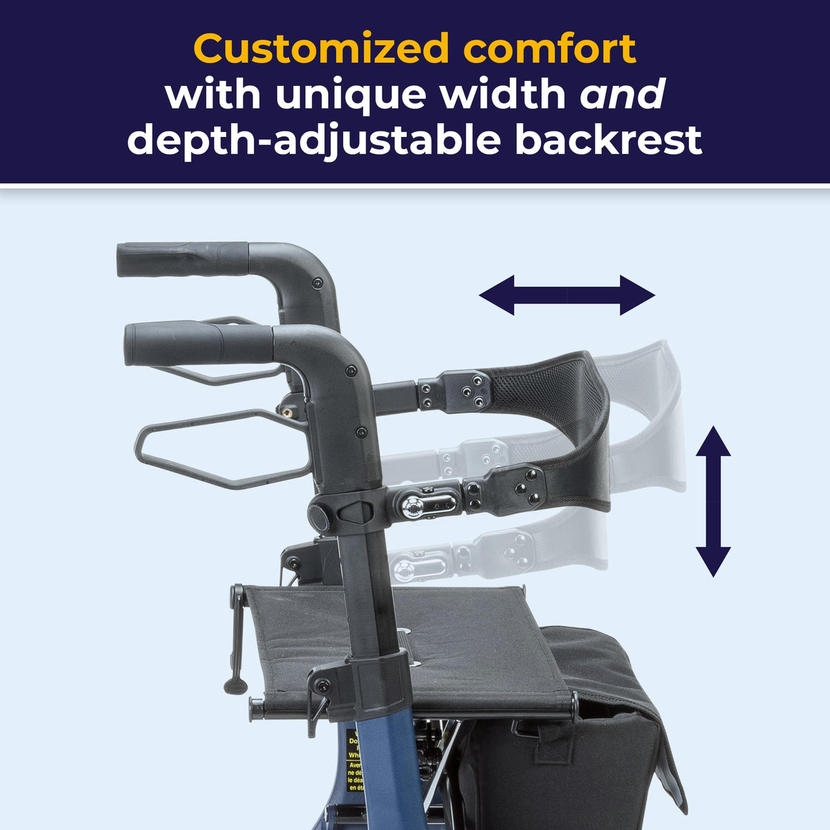 Blue 15.2 lb Rollator I171829