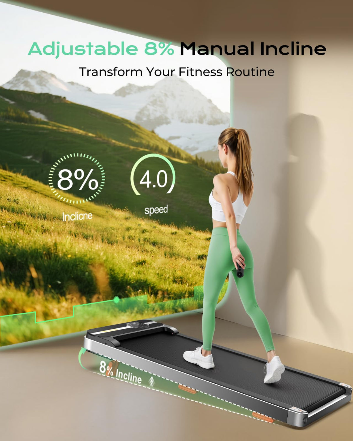 Walking Pad with 8% Incline F38367