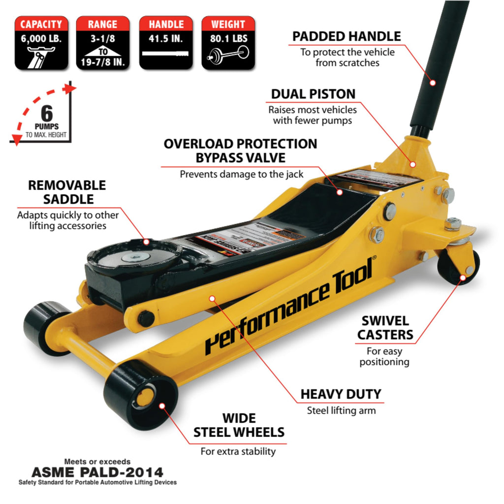 3 Ton Low Profile Hydraulic Floor Jack B305