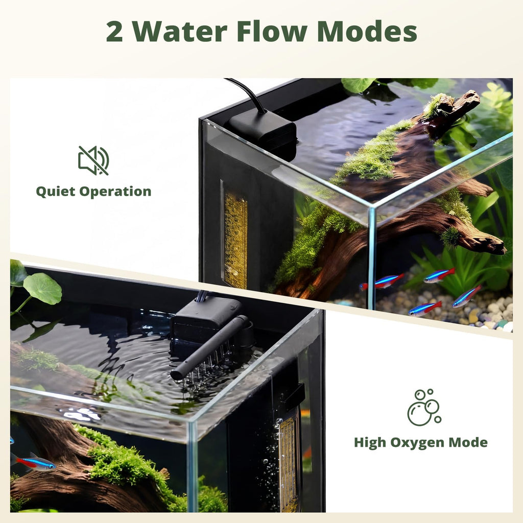 2.5 Gallon Fish Tank with Filter D2464