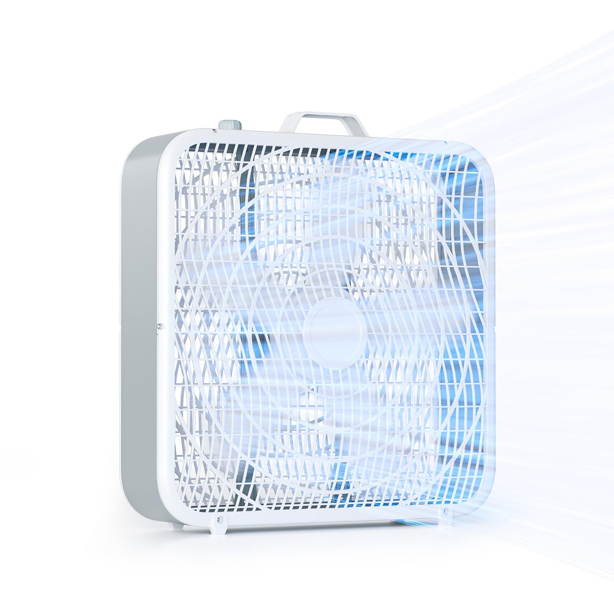 20” Box Floor Fan, 3-Speed White P81683