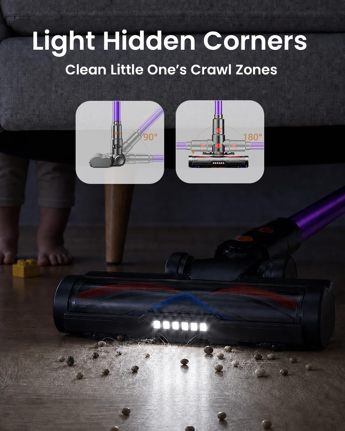 Cordless Stick Vacuum Cleaner 620W 55KPA 75Min 1.8L S43971