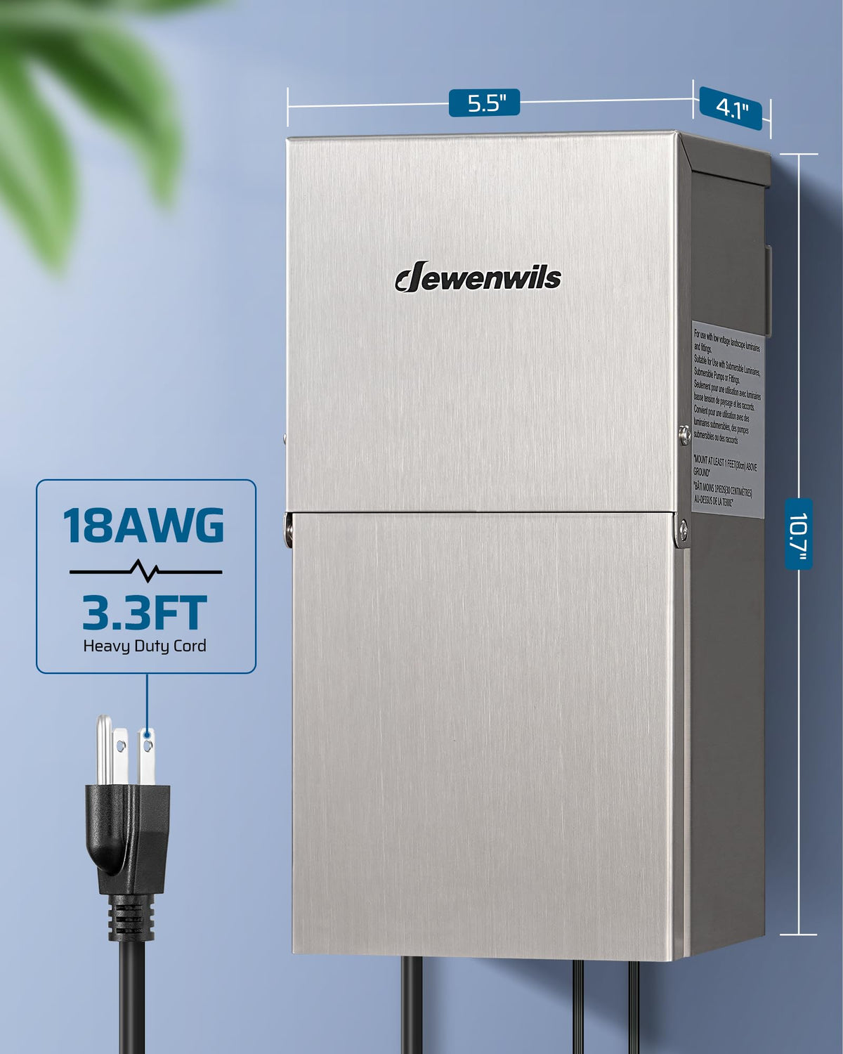 200W Low Voltage Landscape Transformer S2099