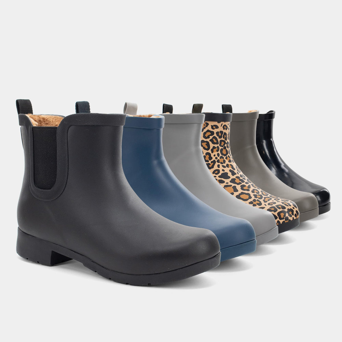 Waterproof Faux Fur Chelsea Rain Boot H335138