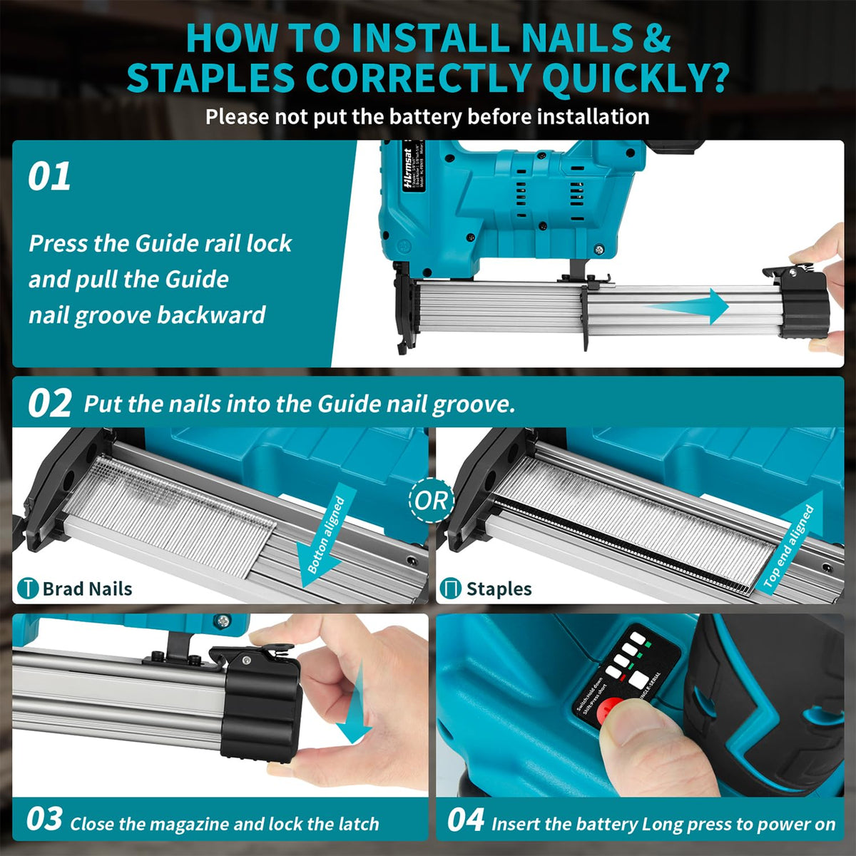 18 Gauge Cordless Brad Nailer E50816