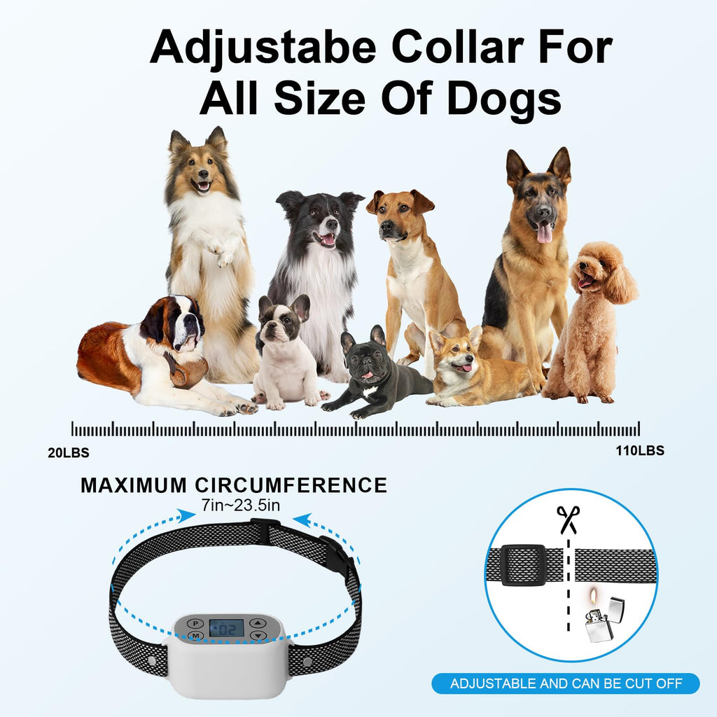 Wireless Dog Fence System with App Control, IPX7 Waterproof, up to 5 Dogs X7953