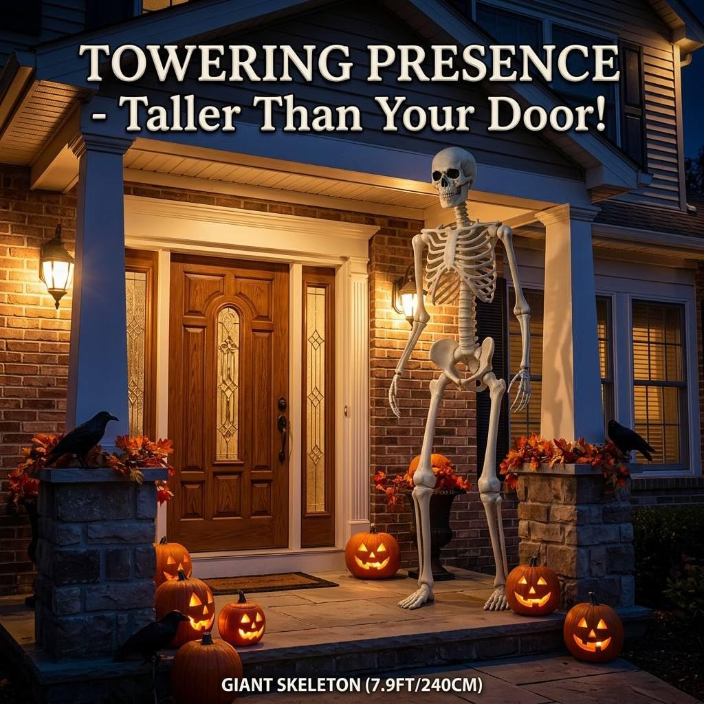 7.9FT Life Size Posable Skeleton C4905