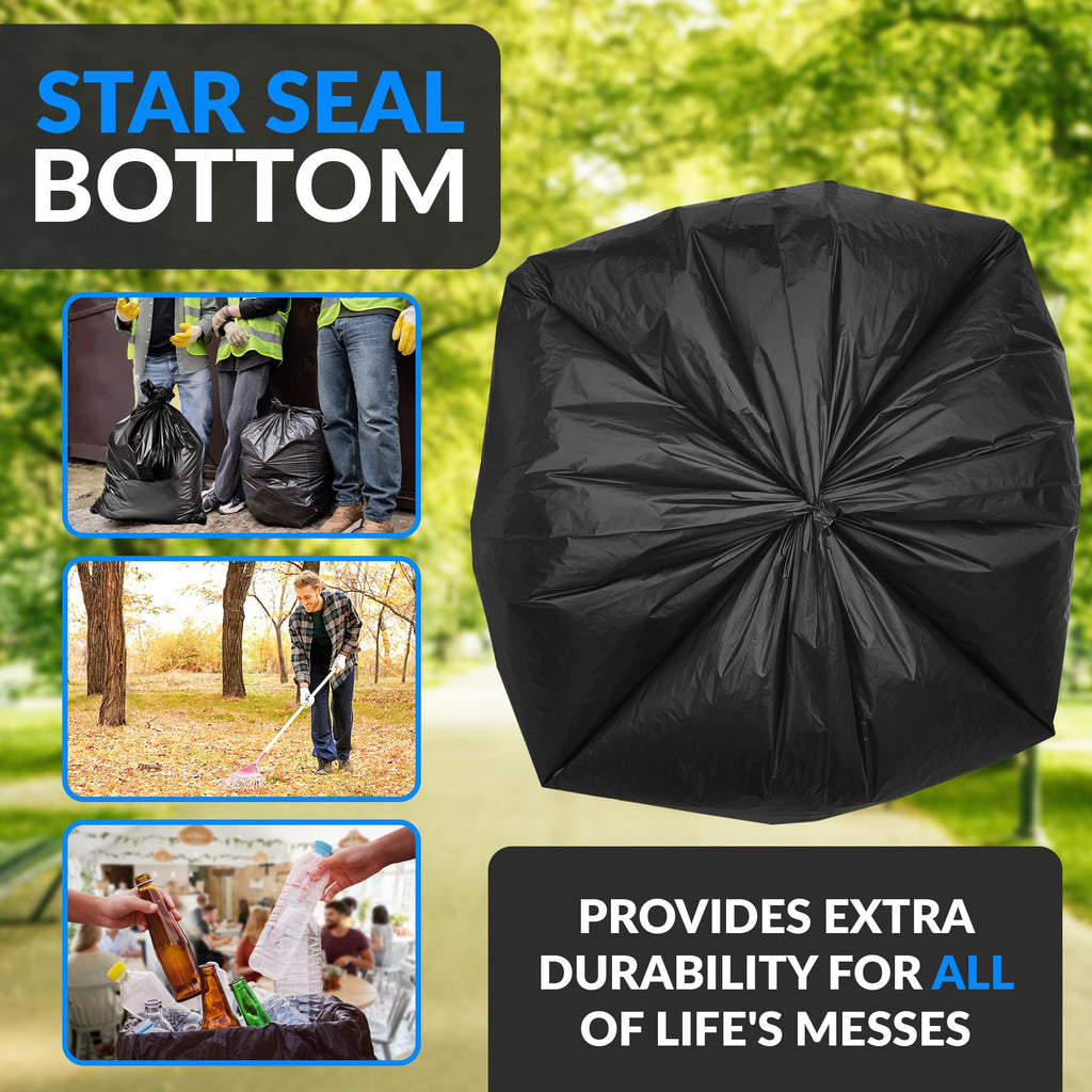 Black Heavy Duty Trash Bags 30 Count B95227
