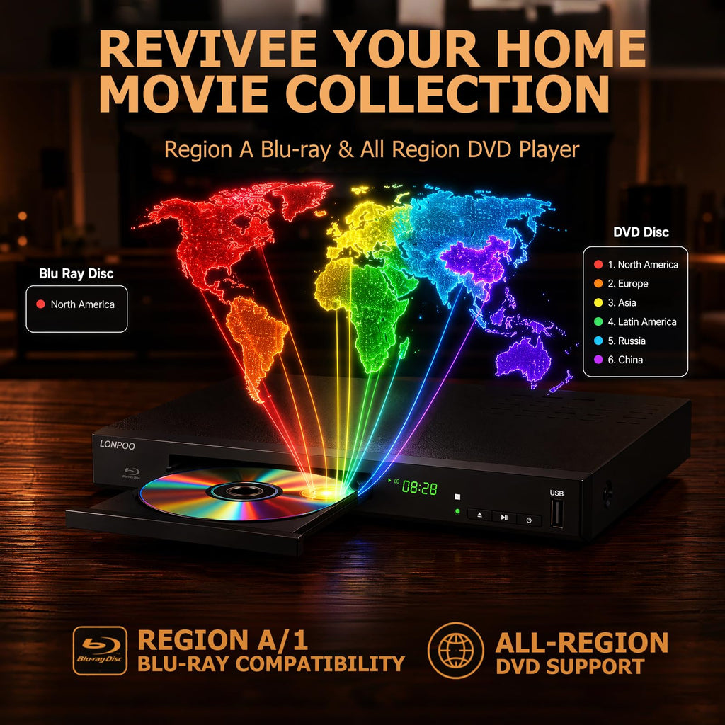 Blu-Ray Disc Player 1080P HDMI J296813