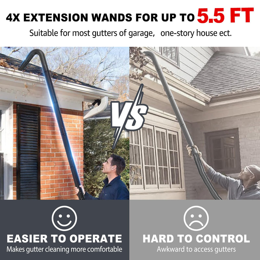 2-1/2 in. Gutter Cleaning Attachment Kit for Wet Dry Vac E8884