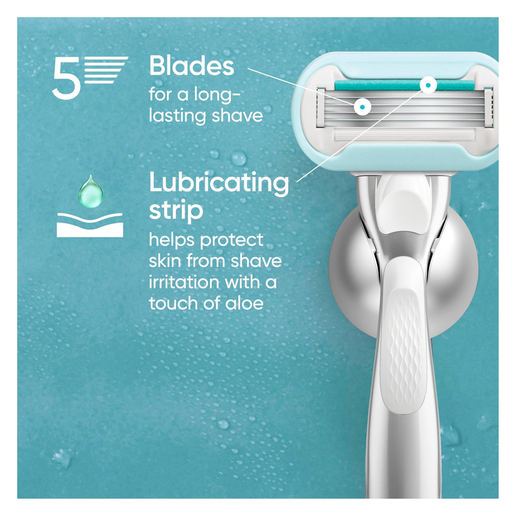 5 Count 5-Bladed Women's Razor Refills I88378