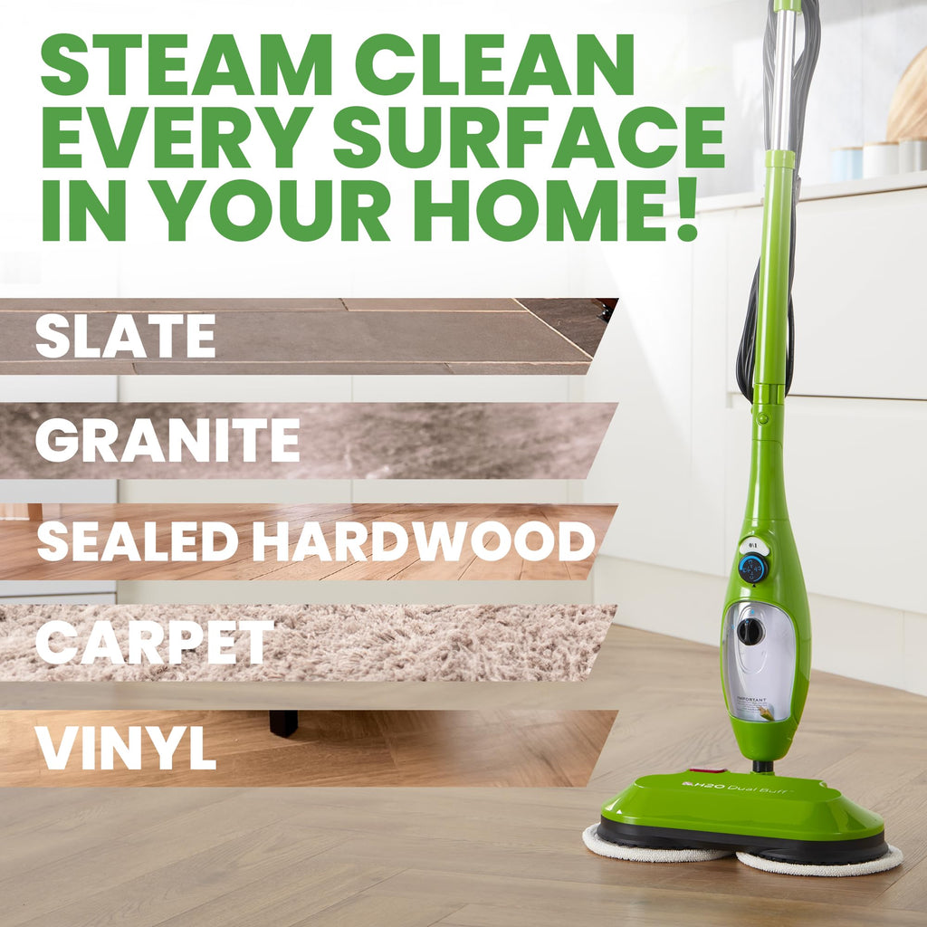 8 in 1 Handheld Steam Mop with 2 Washable Scrub Pads P459377