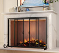 Sliding Wrought Iron Fireplace Screen M153