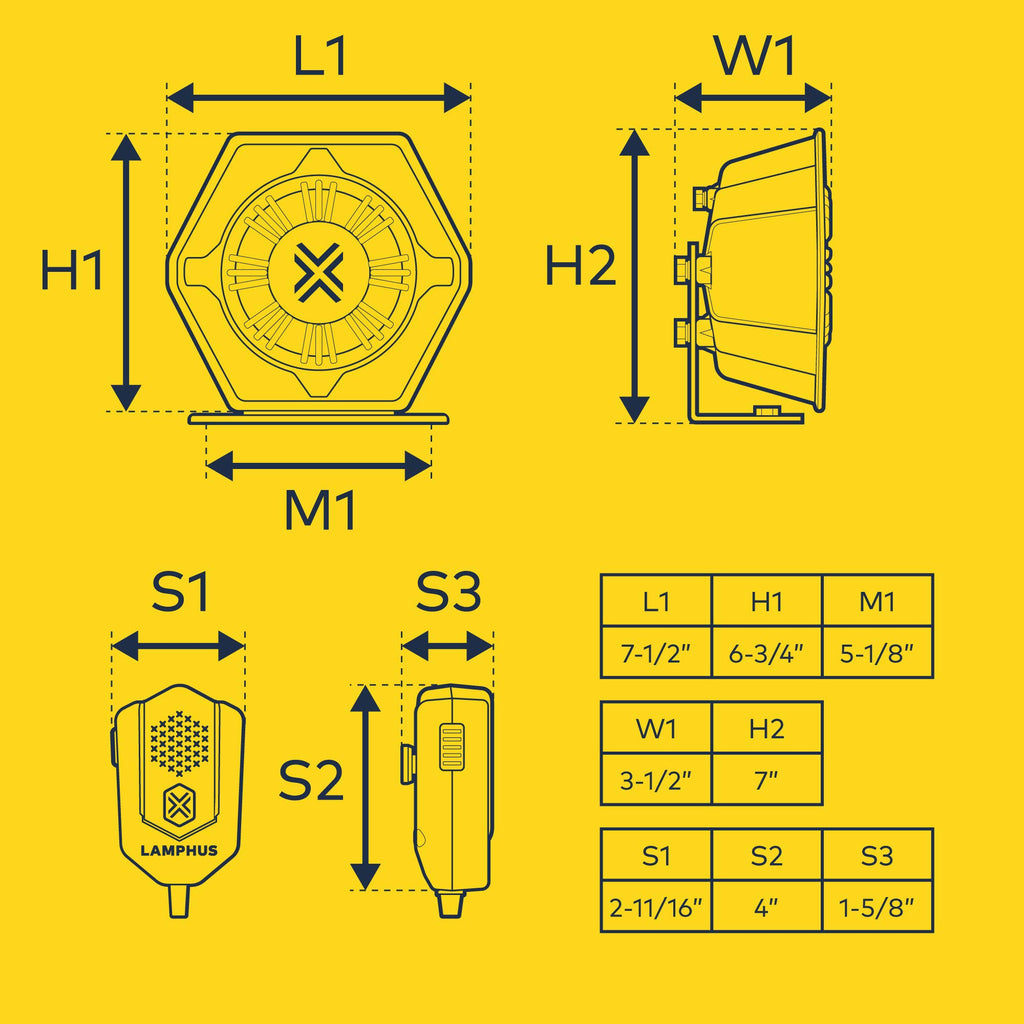 100W Police Siren Speaker PA System Kit D575