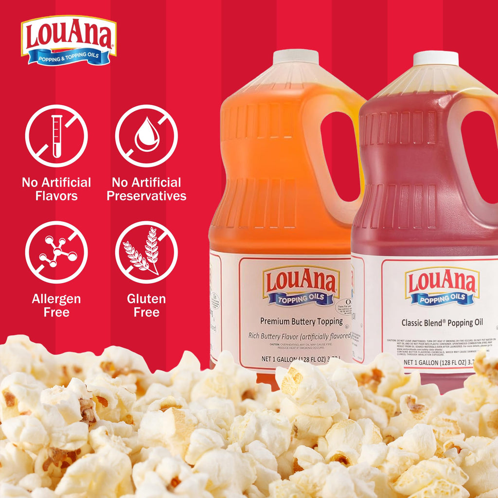Buttery Popcorn Topping Oil 1 Gallon Jug J4113