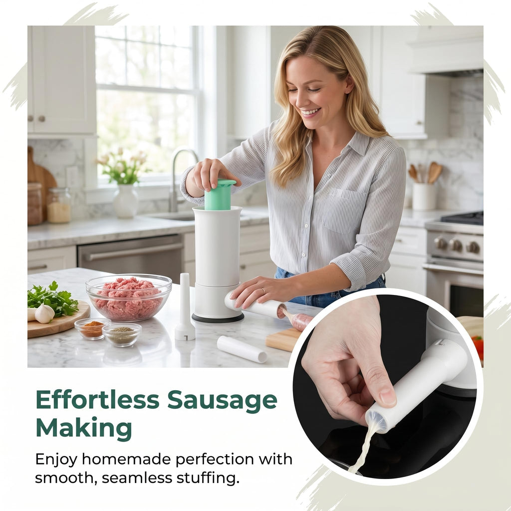 Large Capacity Stainless Steel Sausage Maker with 4 Stuffing Tubes L690