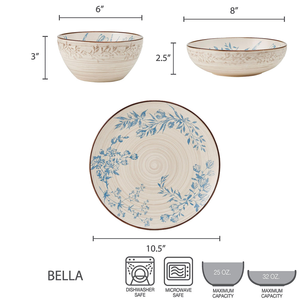 12 Piece Multicolor Dinnerware Set Q820