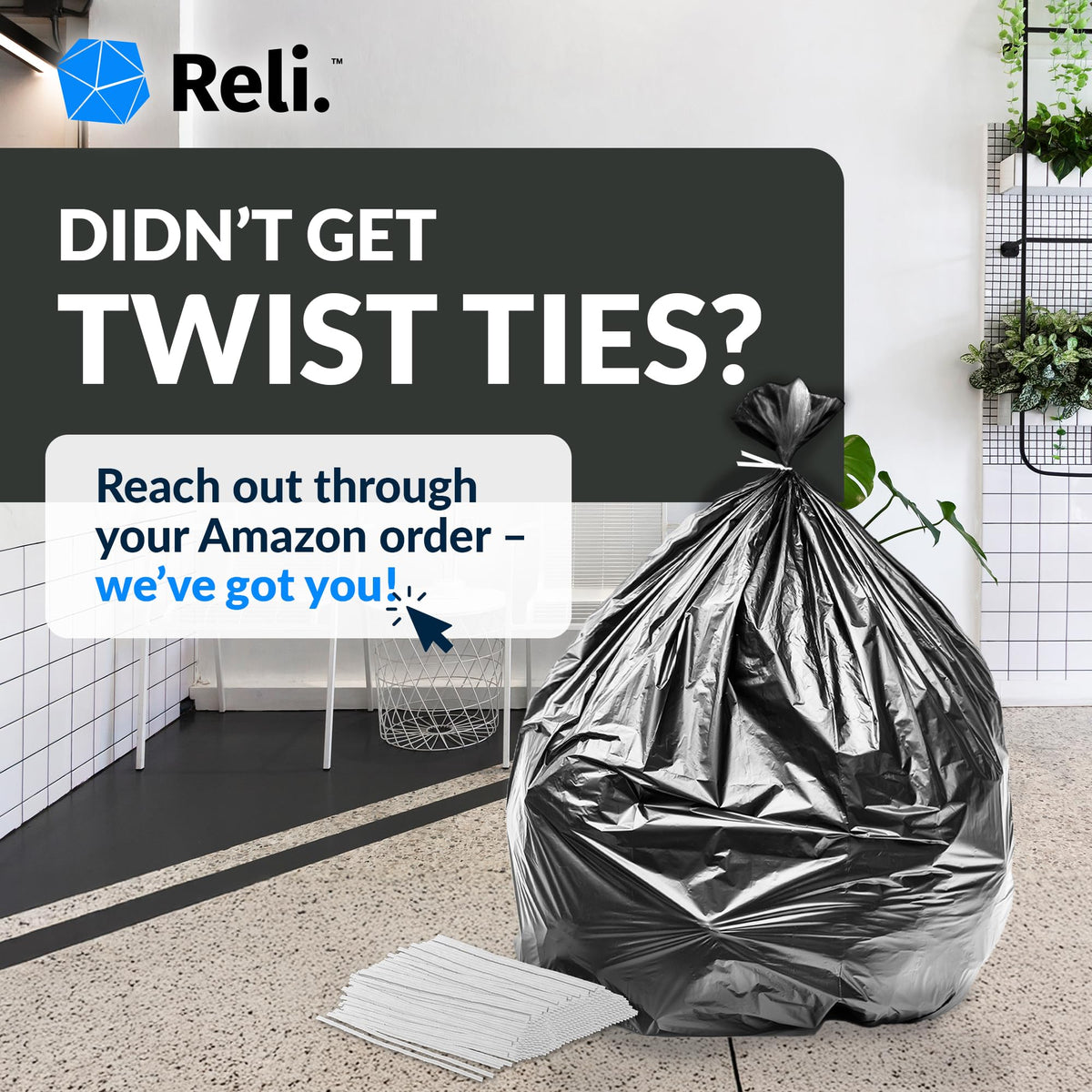 Black Heavy Duty Trash Bags 30 Count B95227