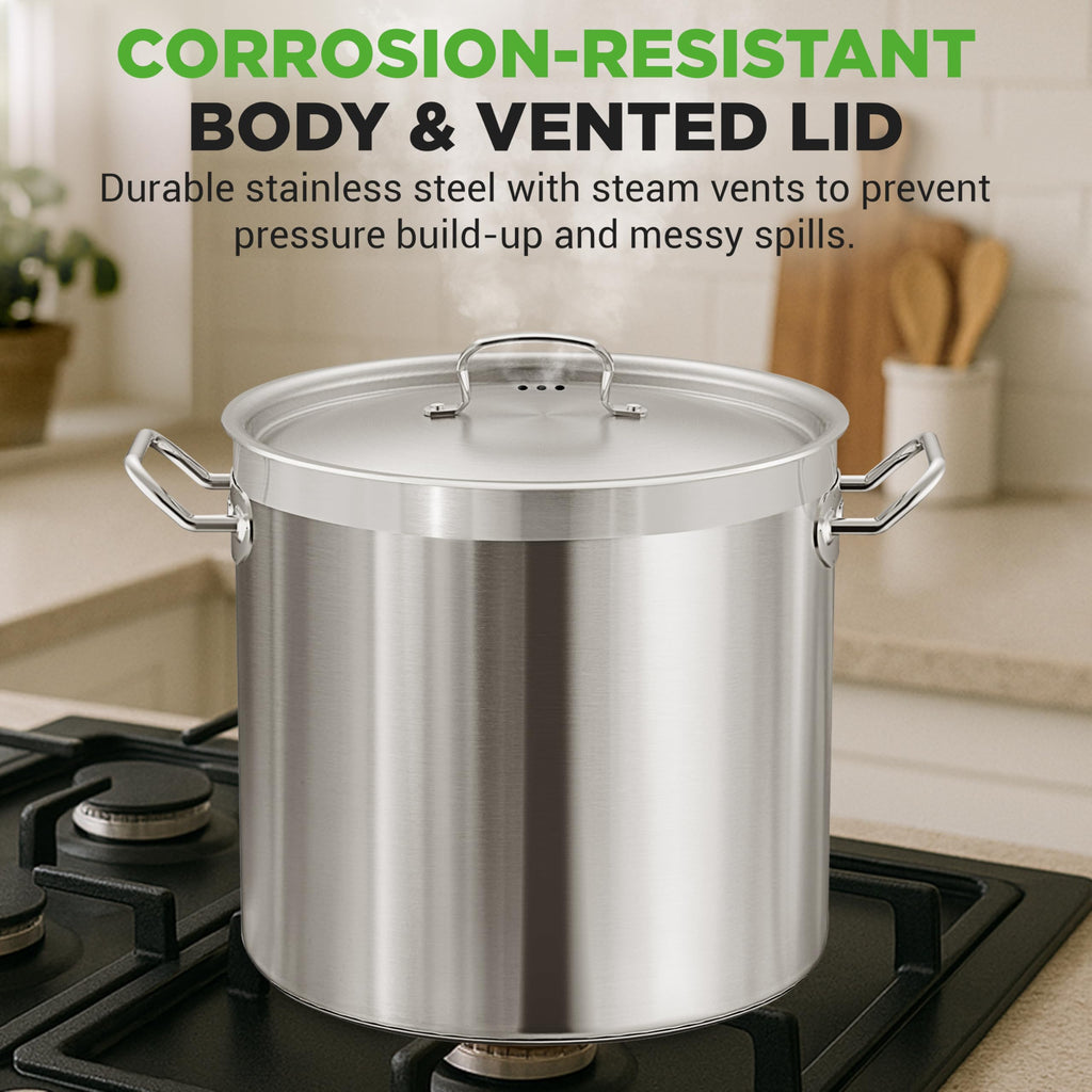 40 Quart Stainless Steel Stockpot N2535