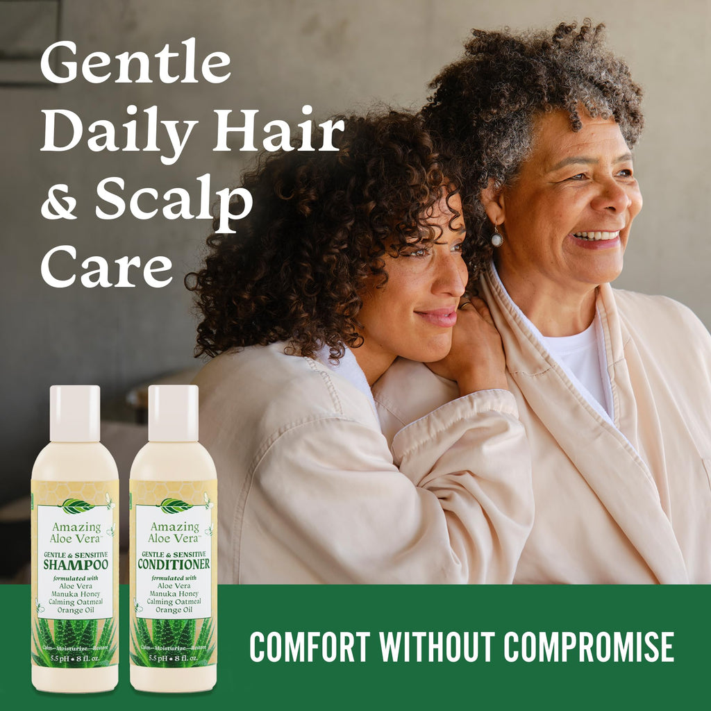 Sulfate-Free Aloe Vera Shampoo & Conditioner Set 2 x 8 Fl Oz T29478