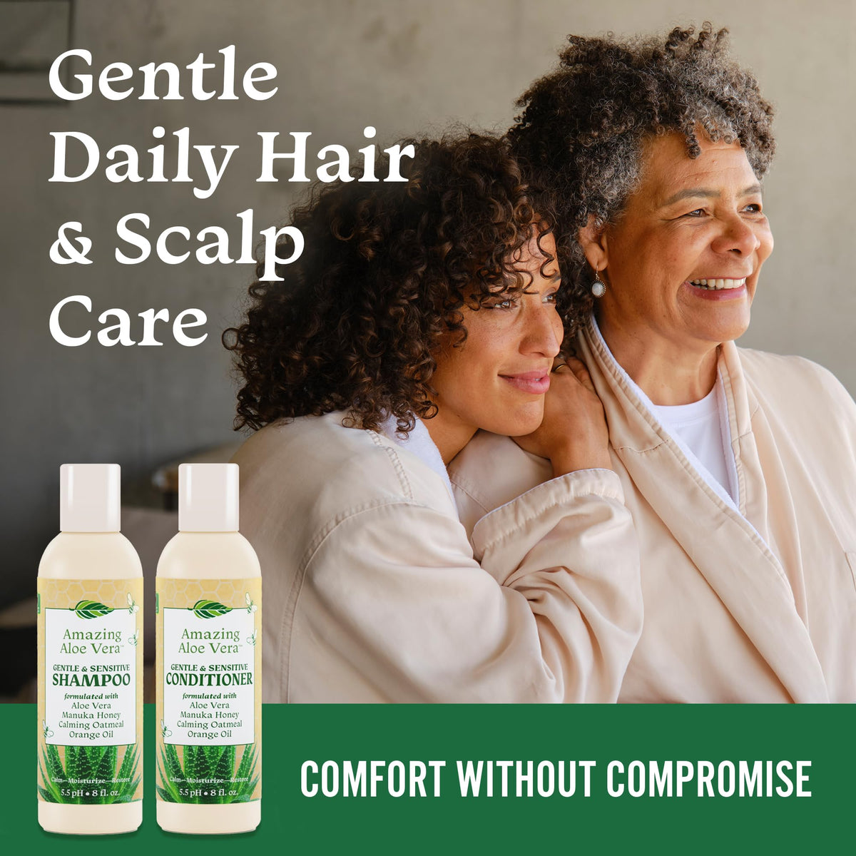 Sulfate-Free Aloe Vera Shampoo & Conditioner Set 2 x 8 Fl Oz T29478