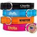 Reflective Nylon Personalized Dog Collar O442181