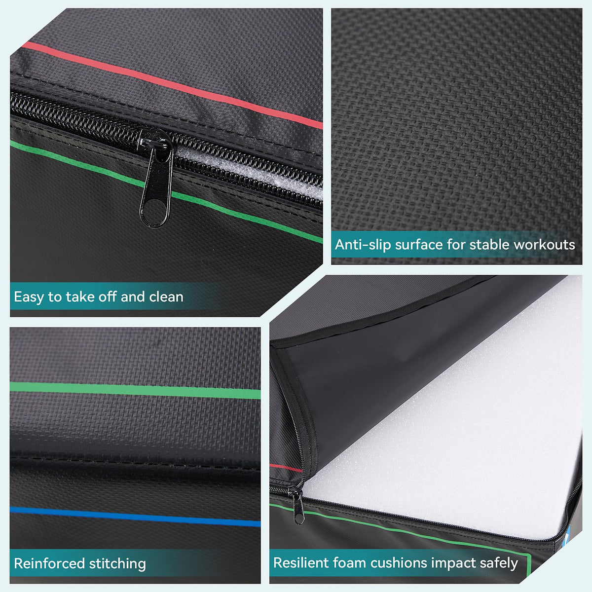 3-in-1 Non-Slip Cushioned Plyometric Jump Box G4857