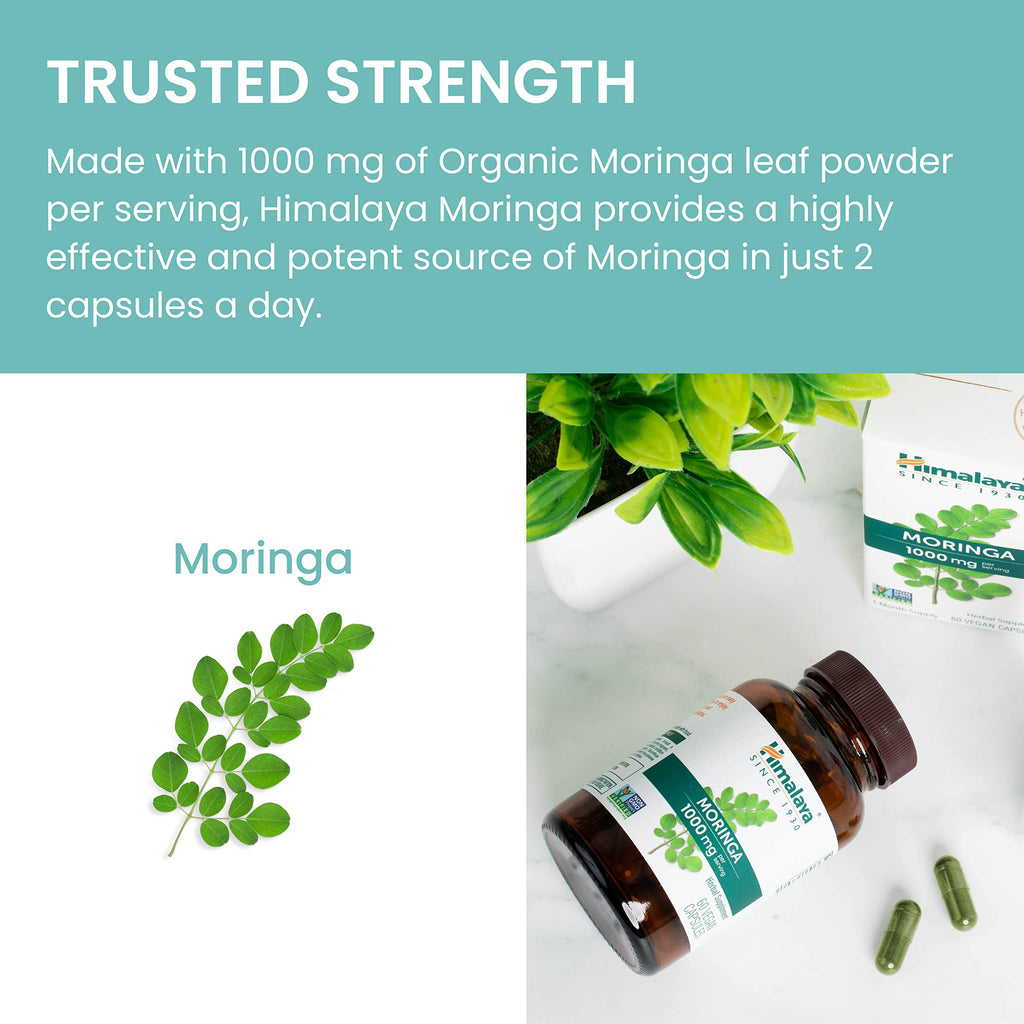 Organic Moringa 1000 mg 60 Capsules B769