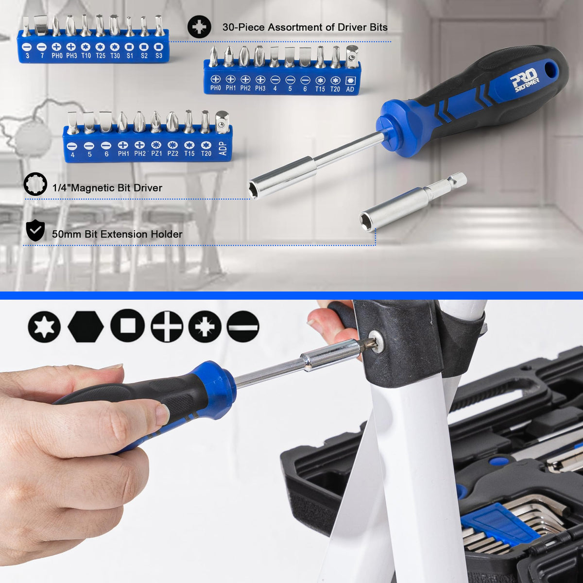 160-Piece Blue Tool Set H61117