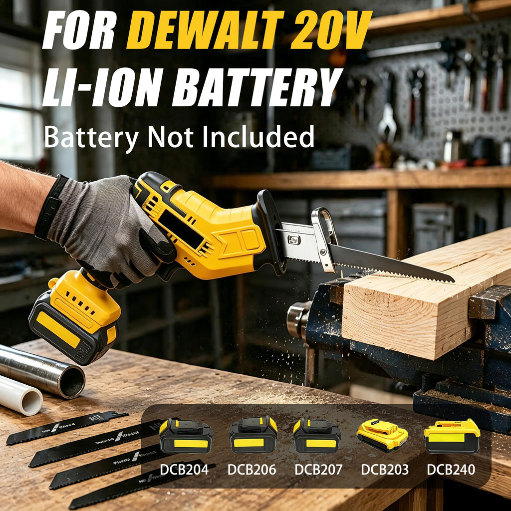 Cordless Reciprocating Saw 400W 3000RPM with 4 Saw Blades U568410