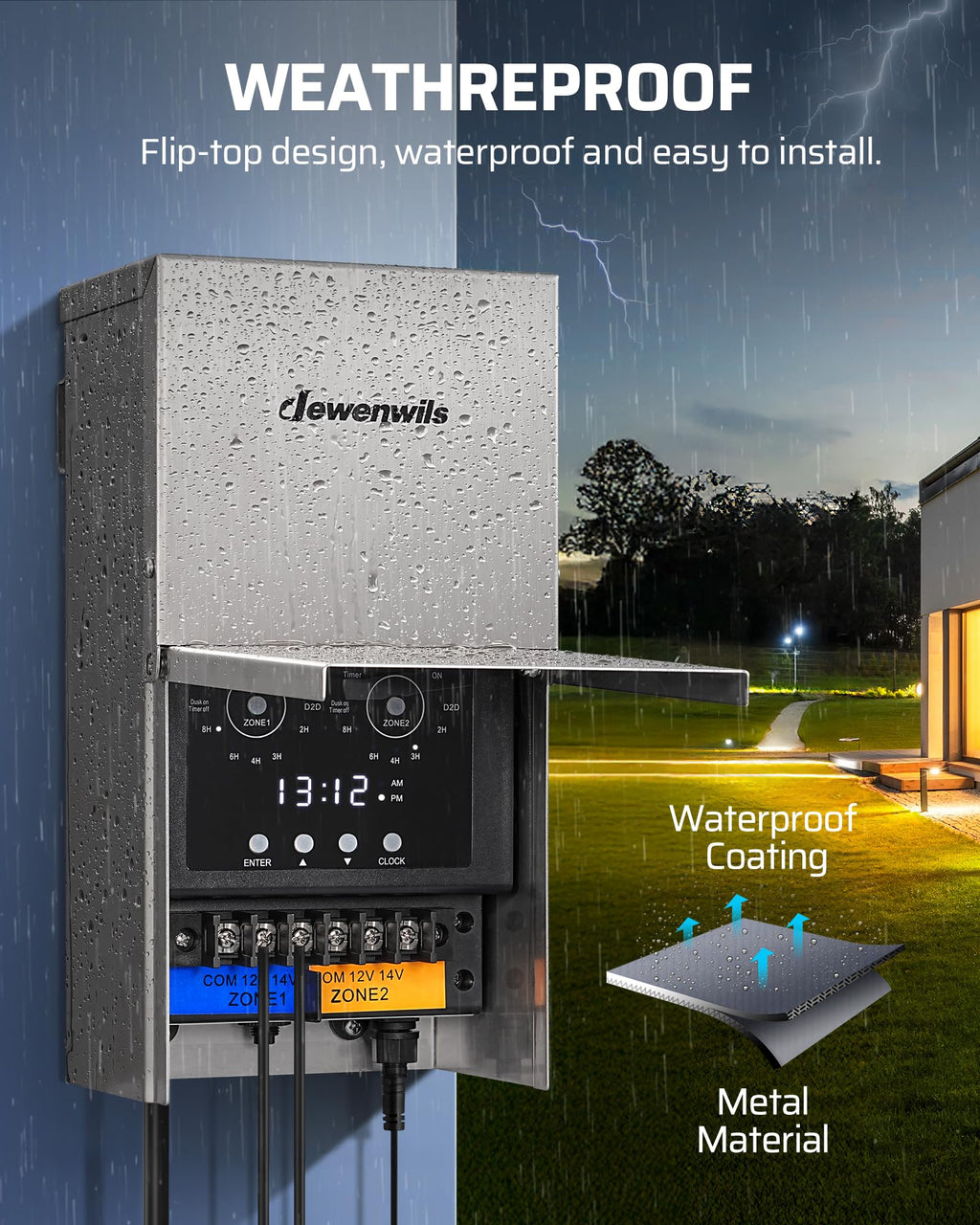 200W Low Voltage Landscape Transformer S2099