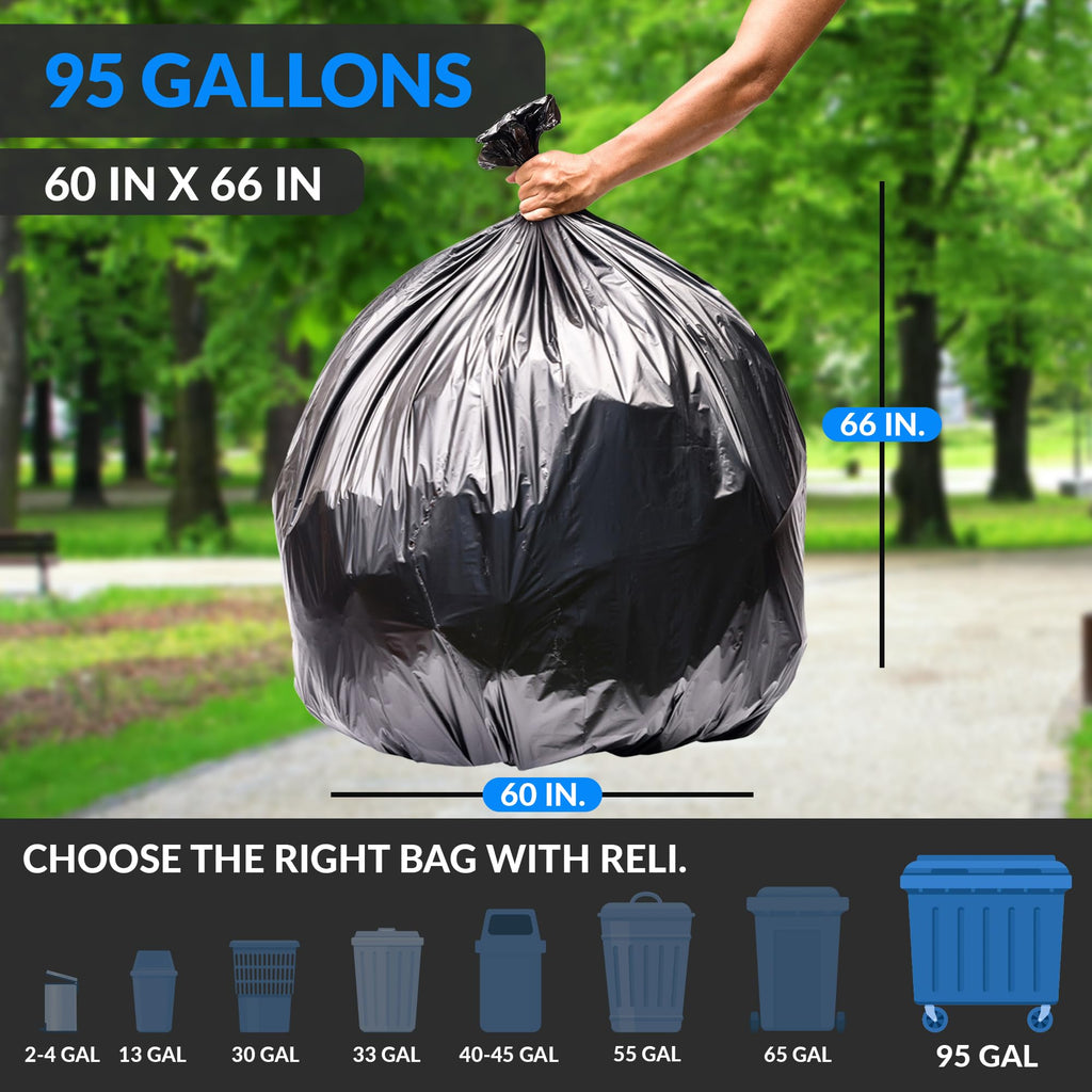 Black Heavy Duty Trash Bags 30 Count B95227
