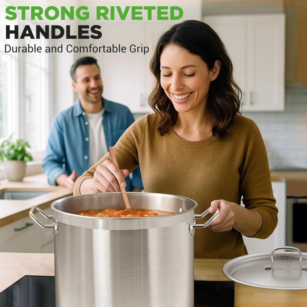 40 Quart Stainless Steel Stockpot N2535