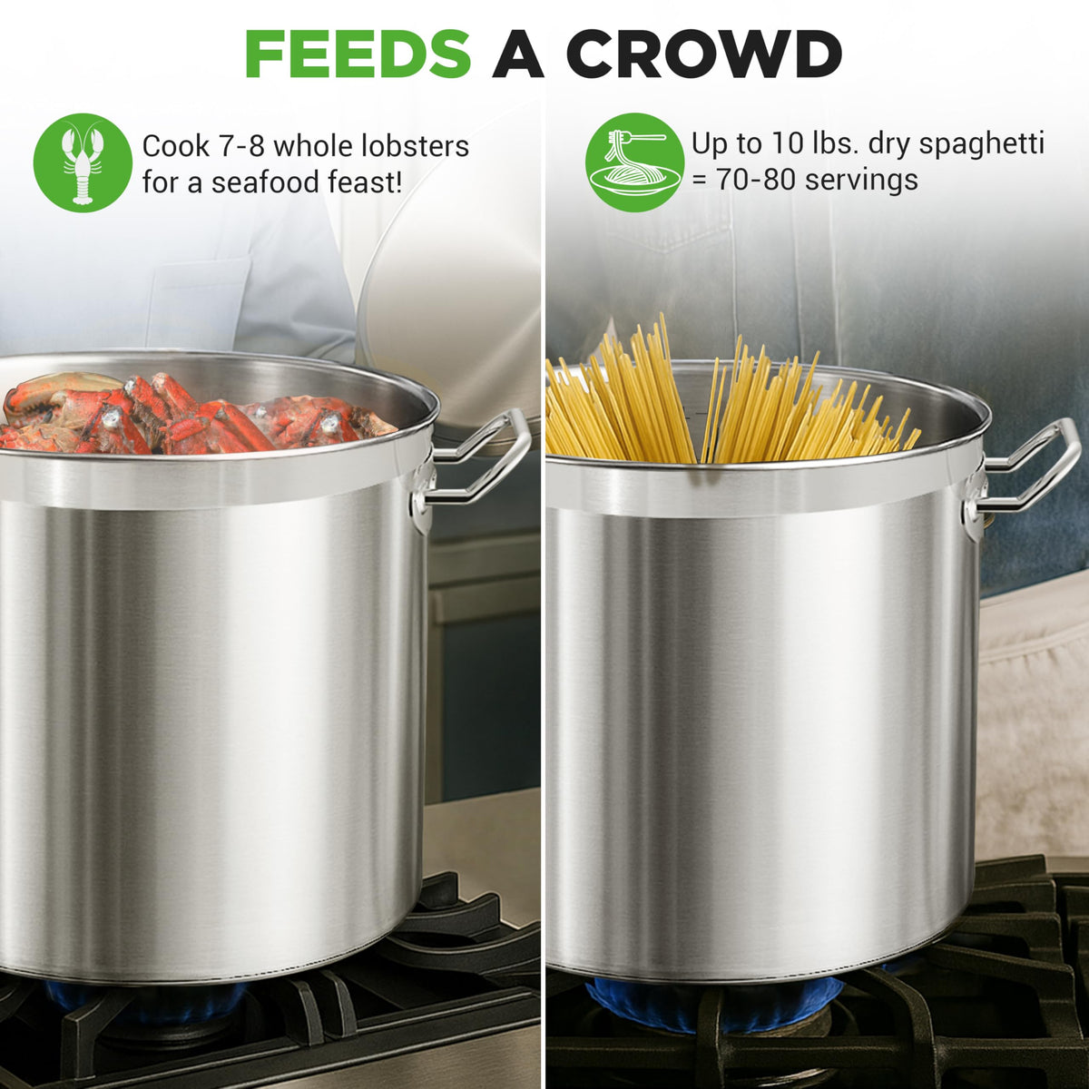 40 Quart Stainless Steel Stockpot N2535