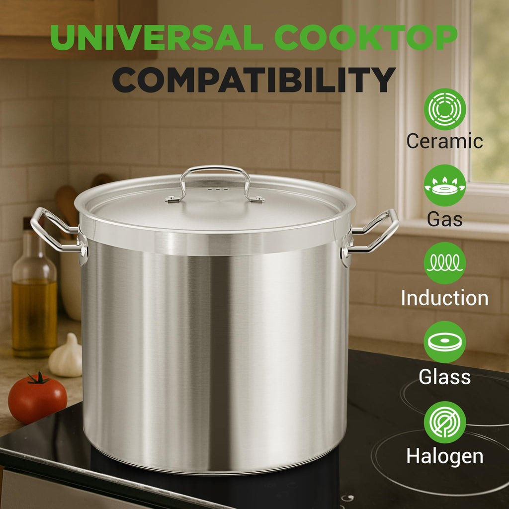 40 Quart Stainless Steel Stockpot N2535