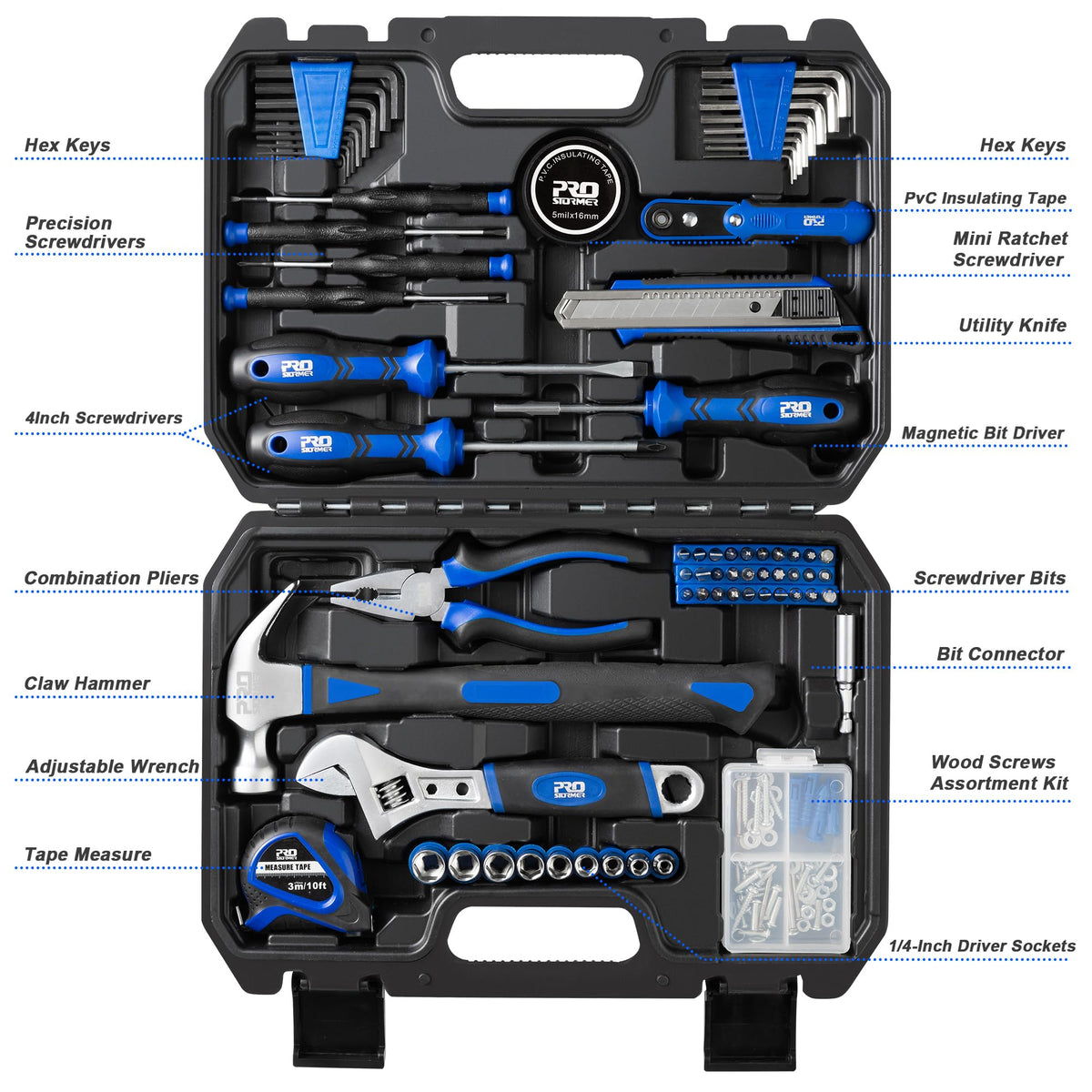 160-Piece Blue Tool Set H61117