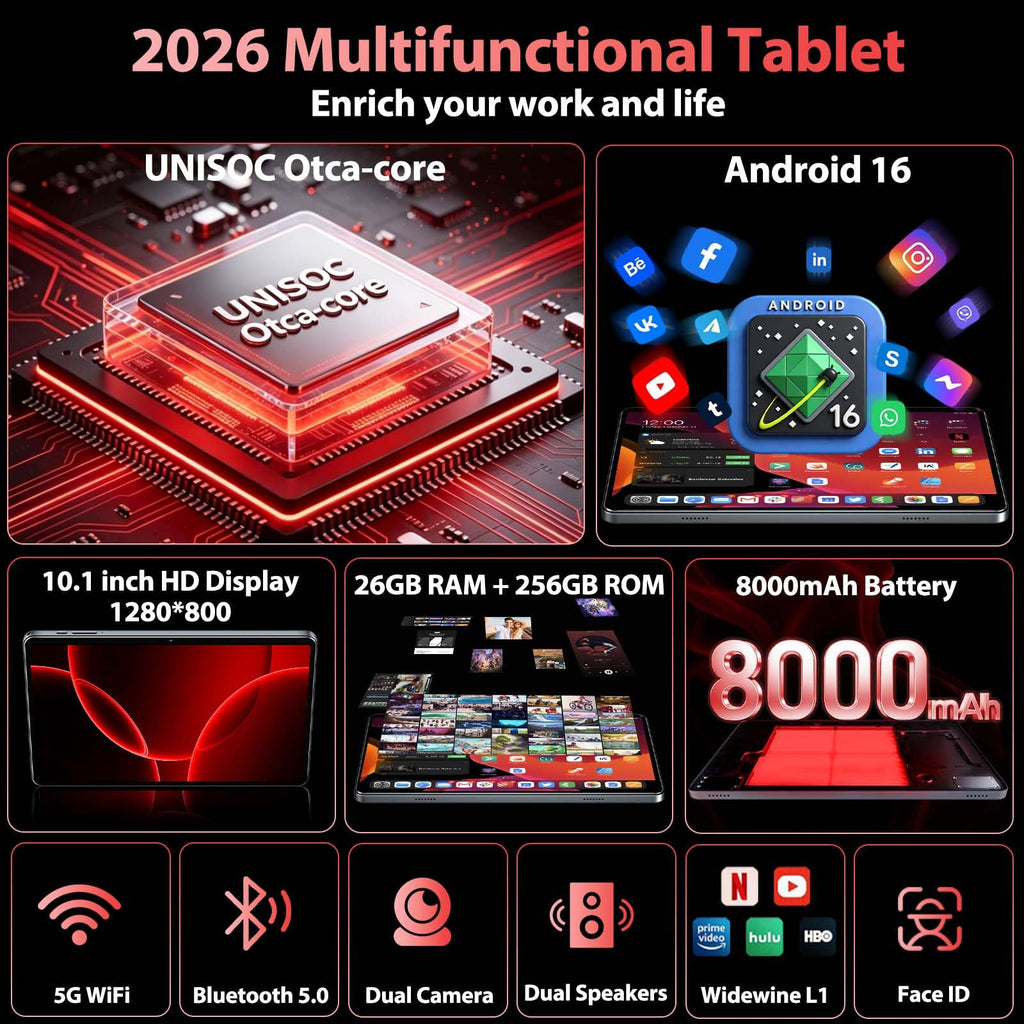 10 Inch Android Tablet with Keyboard H887