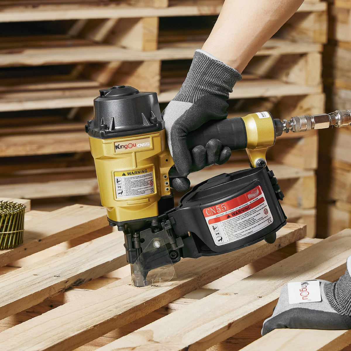 Coil Siding Nailer Gun with 1/4 NPT Air Connector K815093