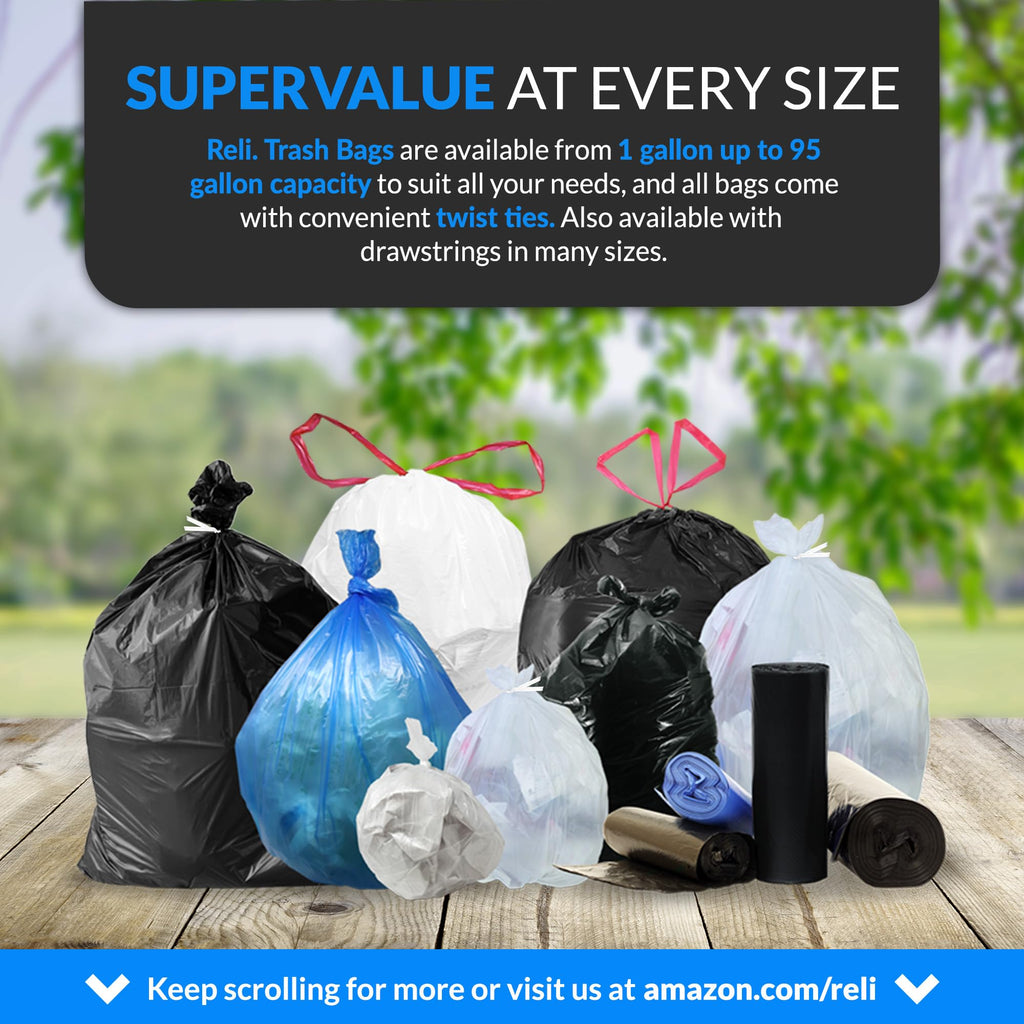 Black Heavy Duty Trash Bags 30 Count B95227
